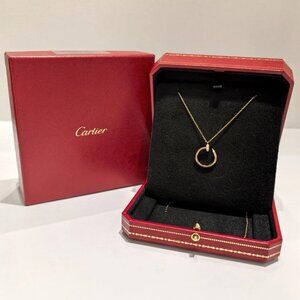 ✅ CARTIER Juste Un Clou Diamond 18k Rose Gold Necklace